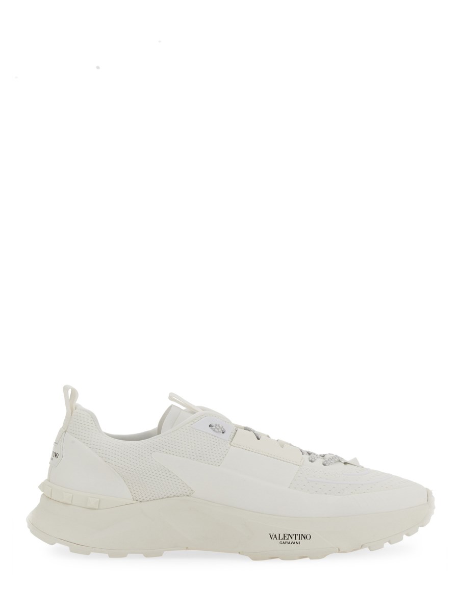 VALENTINO GARAVANI SNEAKER LOW TOP TRUE ACT IN MESH E TESSUTO GOMMATO