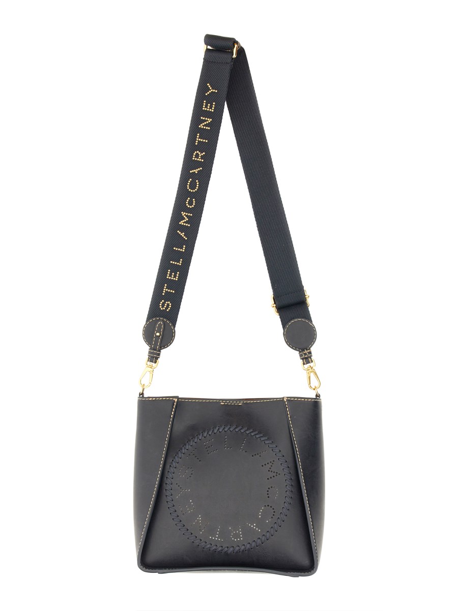 Stella McCartney Shoulder Bag With Logo in Black