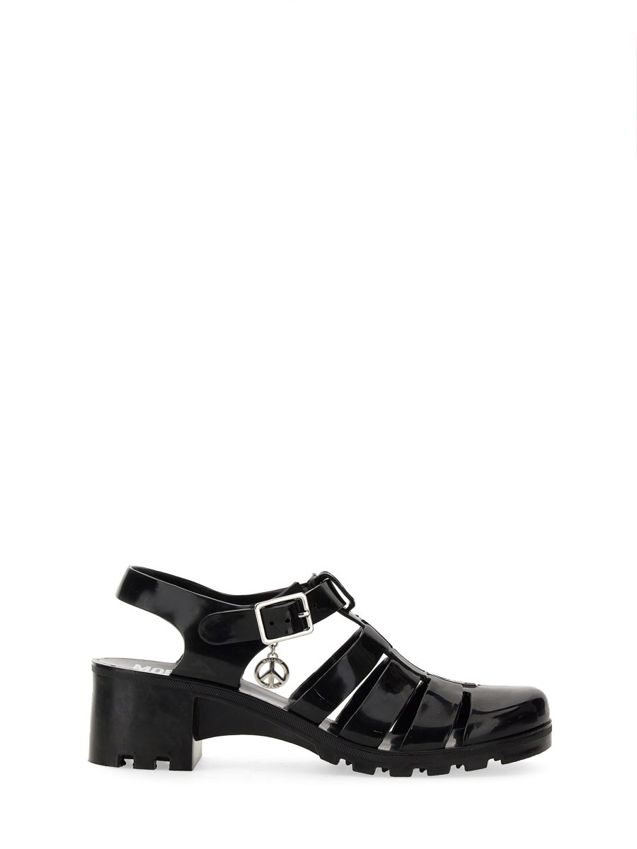 MOSCHINO JEANS SCARPA IN PVC CON LOGO