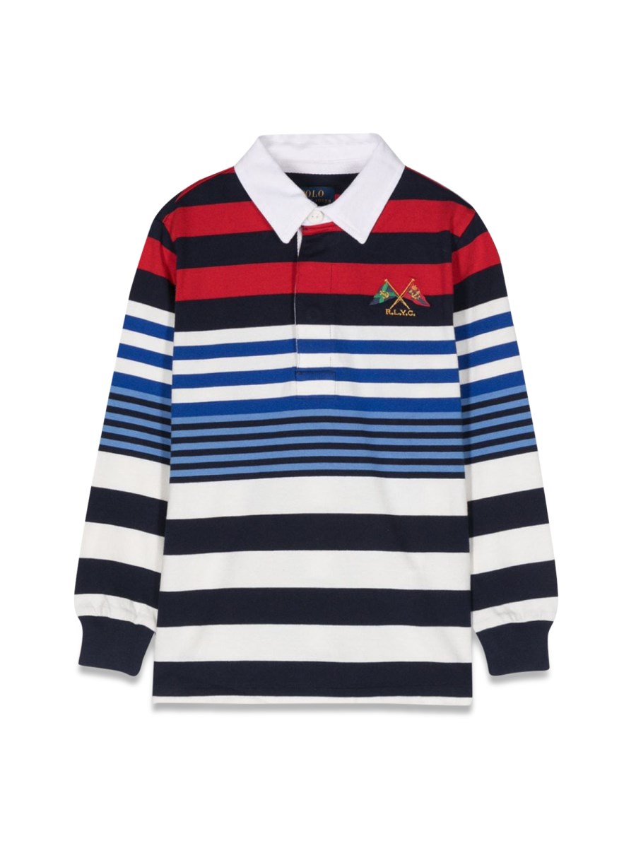 POLO RALPH LAUREN ls rugby-knit shirts-rugby