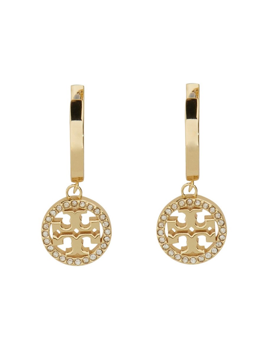 TORY BURCH ORECCHINO A CERCHIO MILLER CON PAVÉ