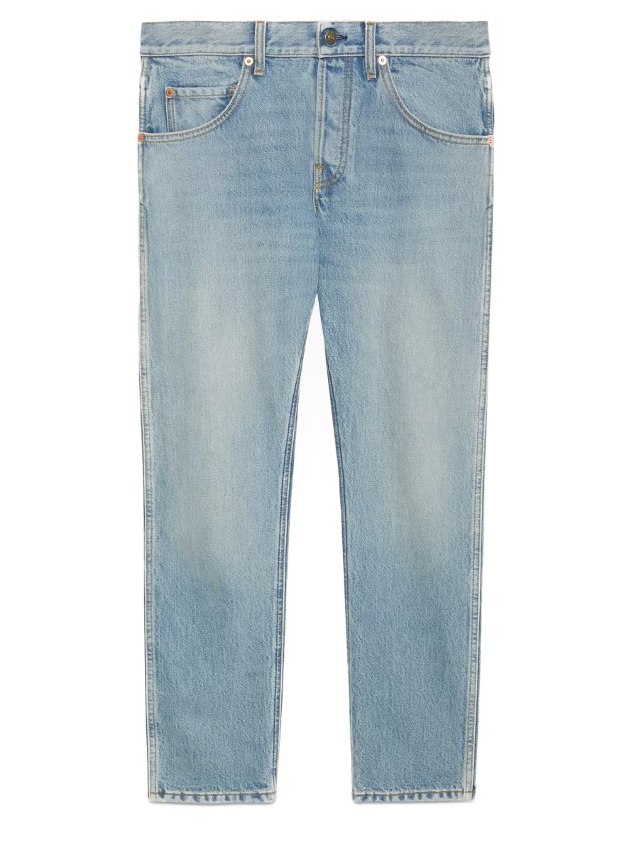 GUCCI PANTALONE ATTILLATO IN DENIM