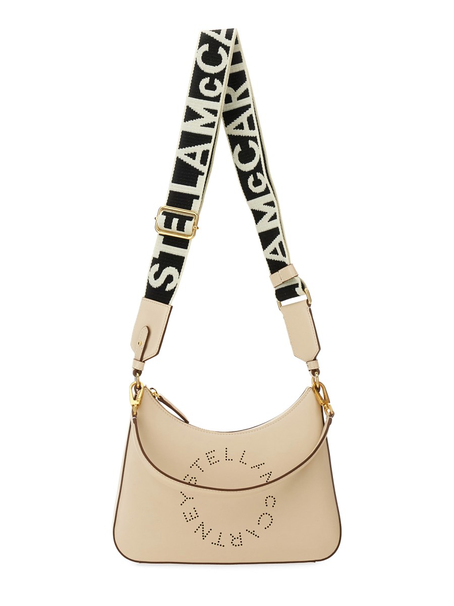 STELLA McCARTNEY BORSA A SPALLA SMALL CON LOGO IN ALTER NAPPA