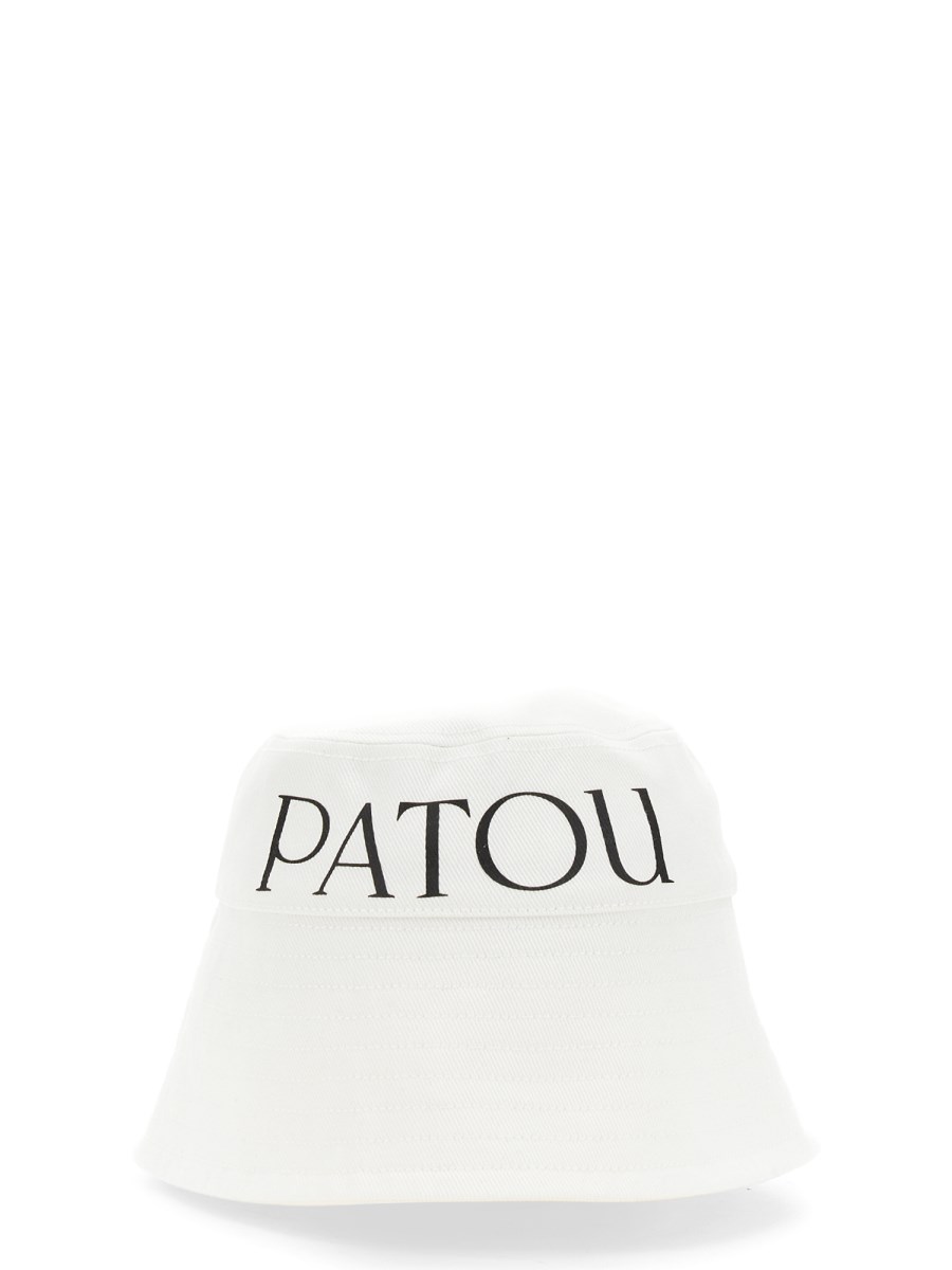 PATOU CAPPELLO BUCKET IN COTONE BIOLOGICO CON STAMPA LOGO