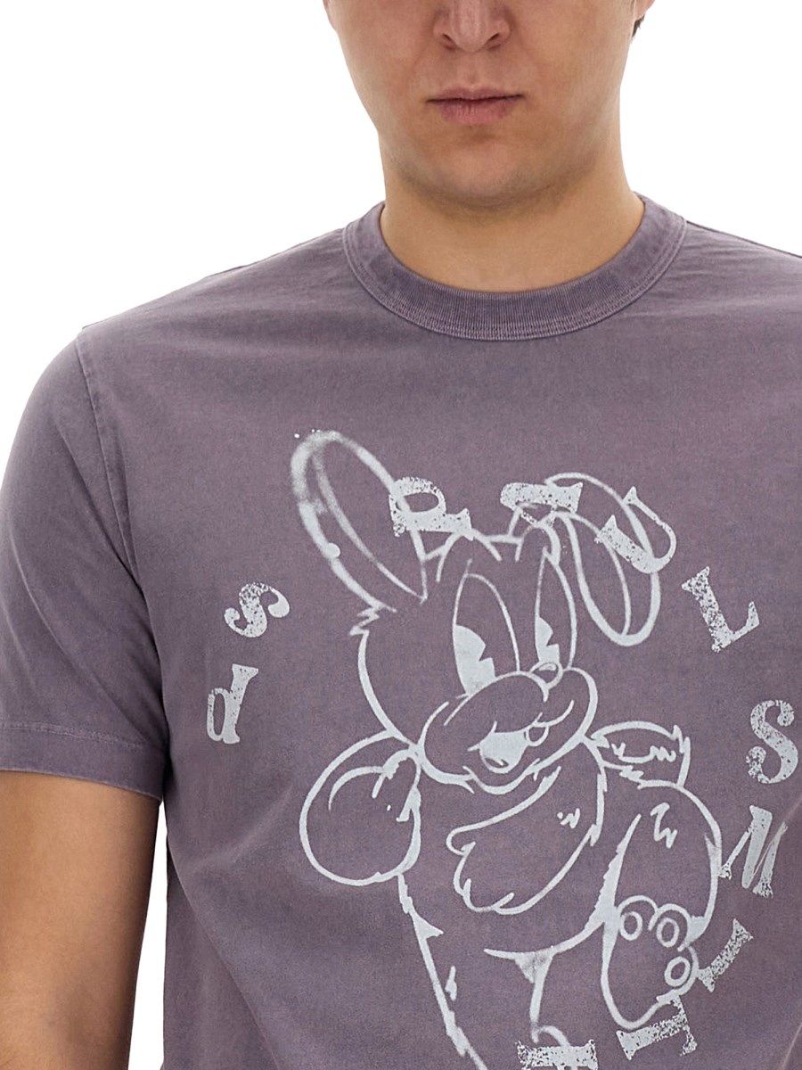 T-SHIRT CON STAMPA BUNNY