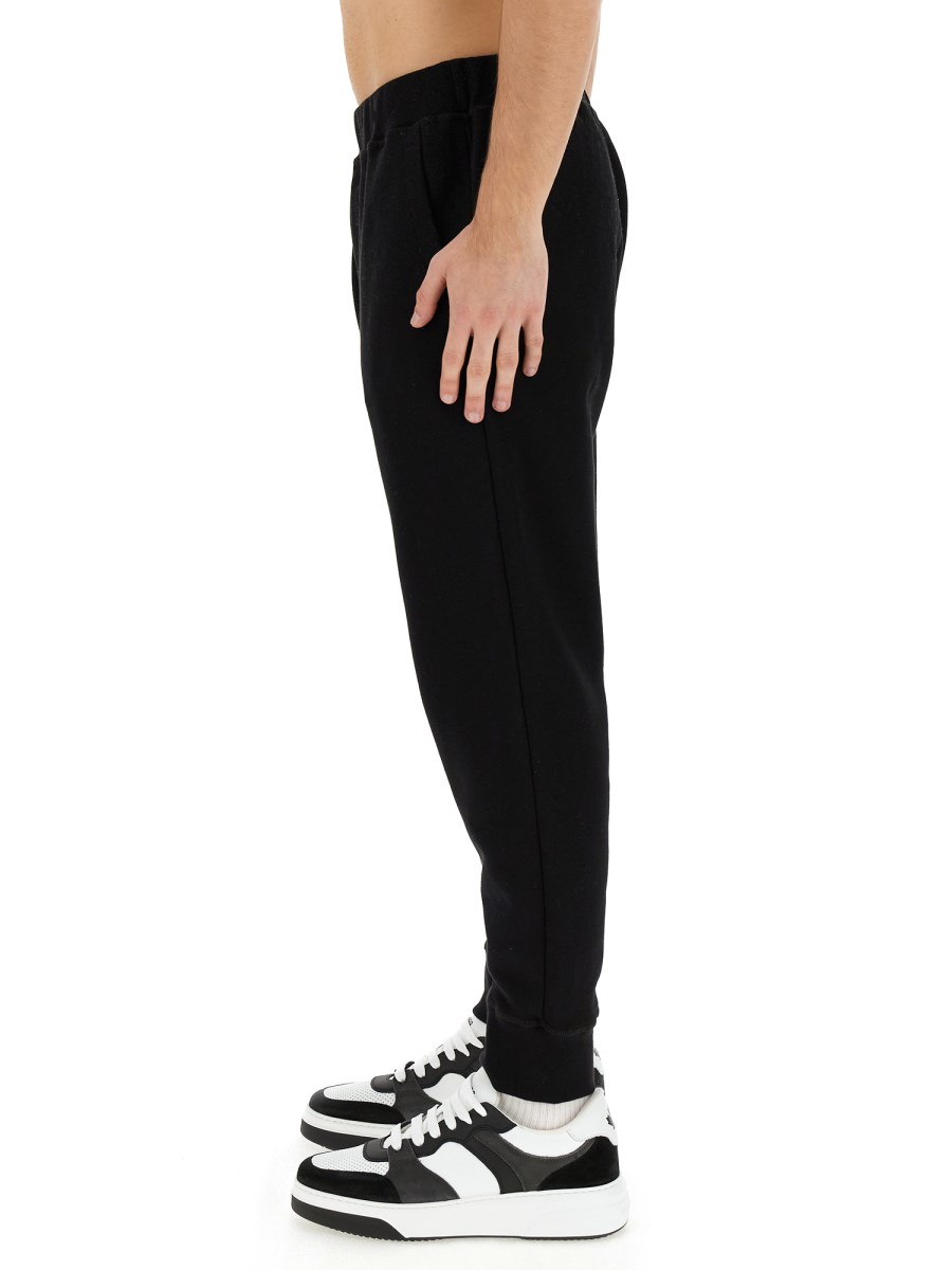 DSQUARED - COTTON FLEECE JOGGING PANTS WITH LOGO PRINT - Eleonora Bonucci