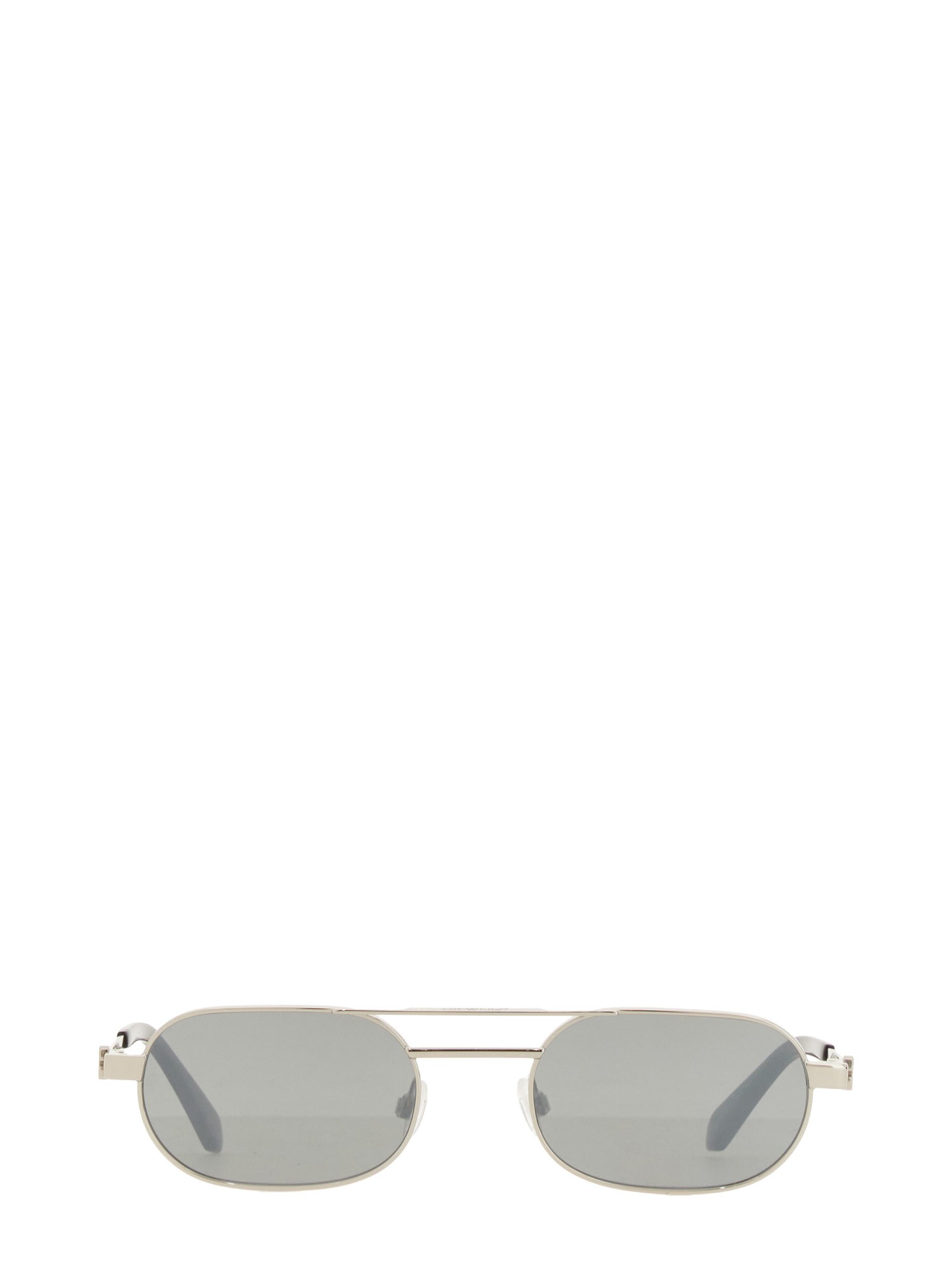 Shop Off-white "vaiden" Sunglasses In Silver