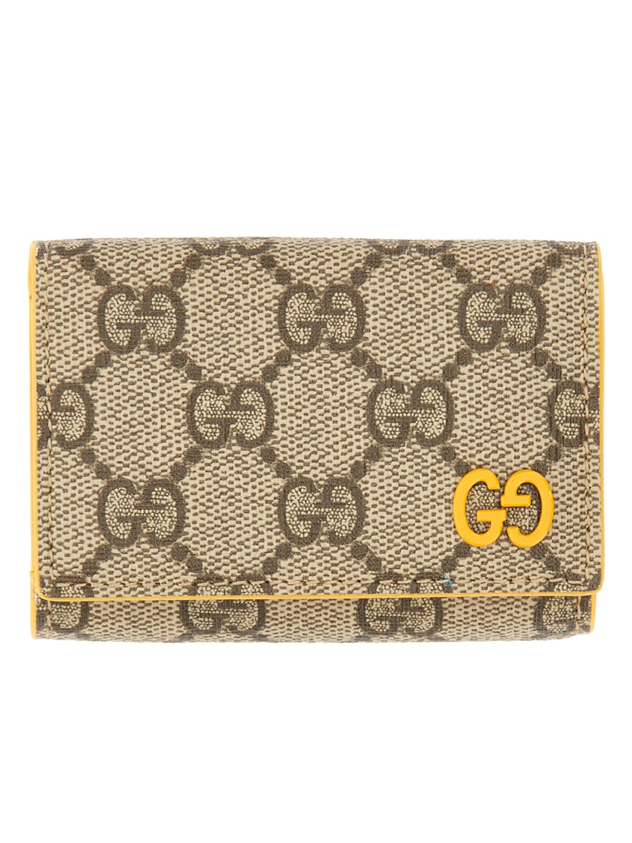 GUCCI - GG FABRIC WALLET WITH LOGO - Eleonora Bonucci