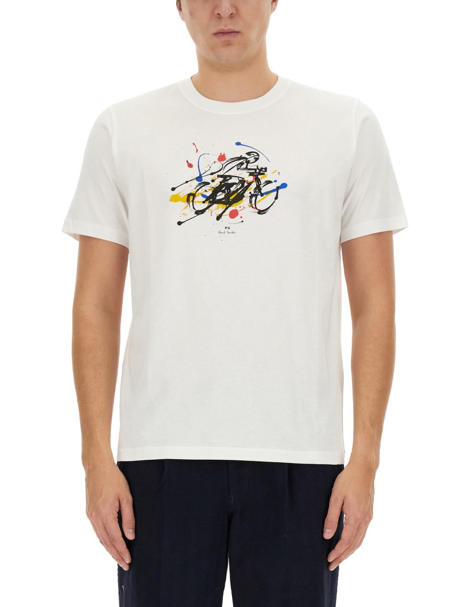 T-SHIRT CON STAMPA CYCLIST