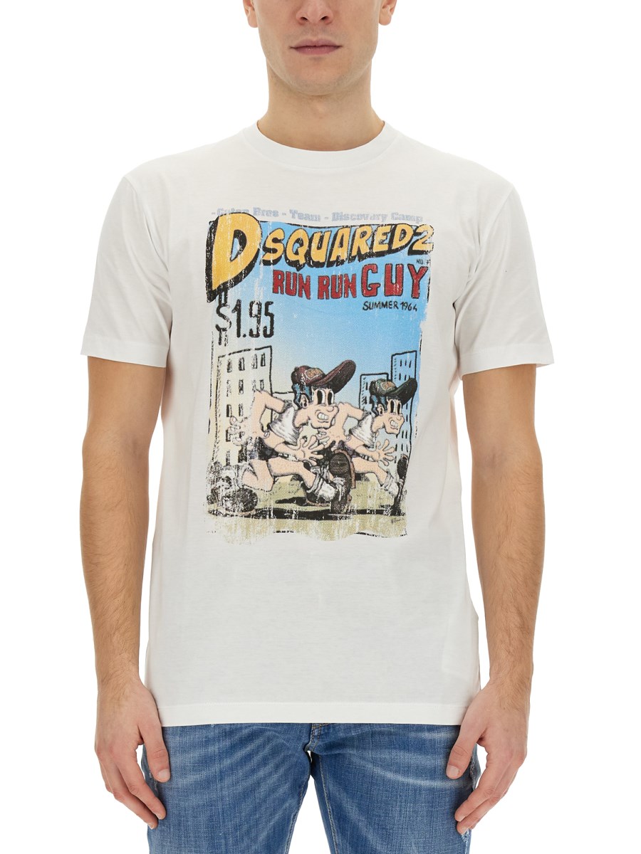 DSQUARED T-SHIRT CON STAMPA