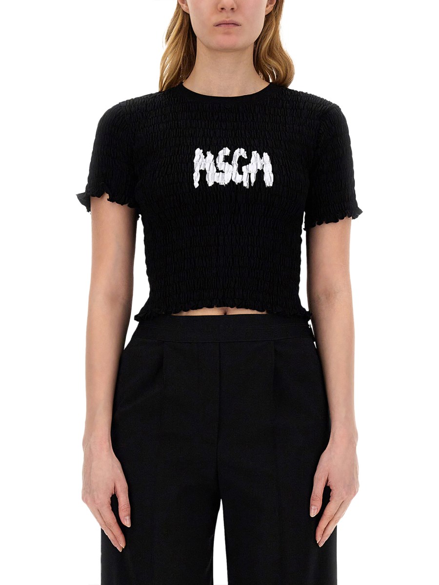 MSGM T-SHIRT CON LOGO