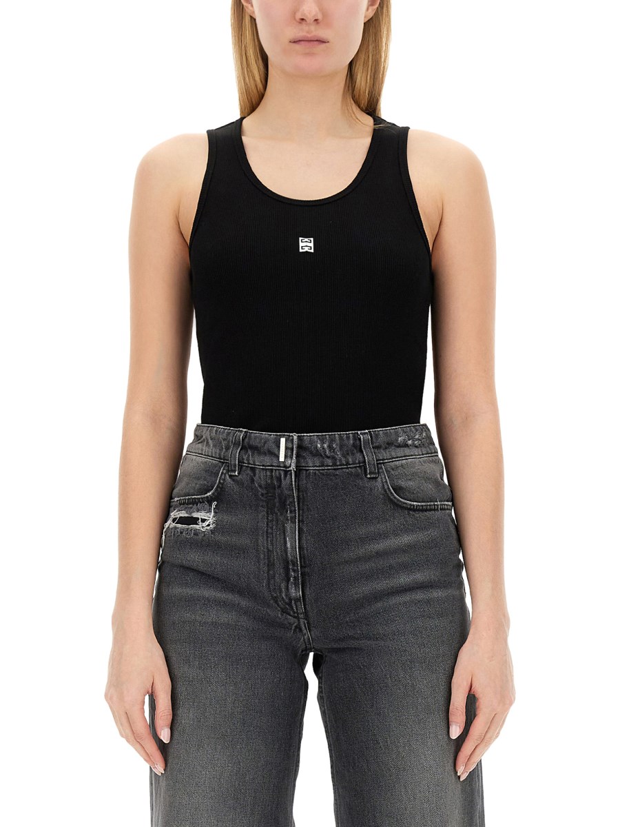 Cotton tank top in black - Givenchy