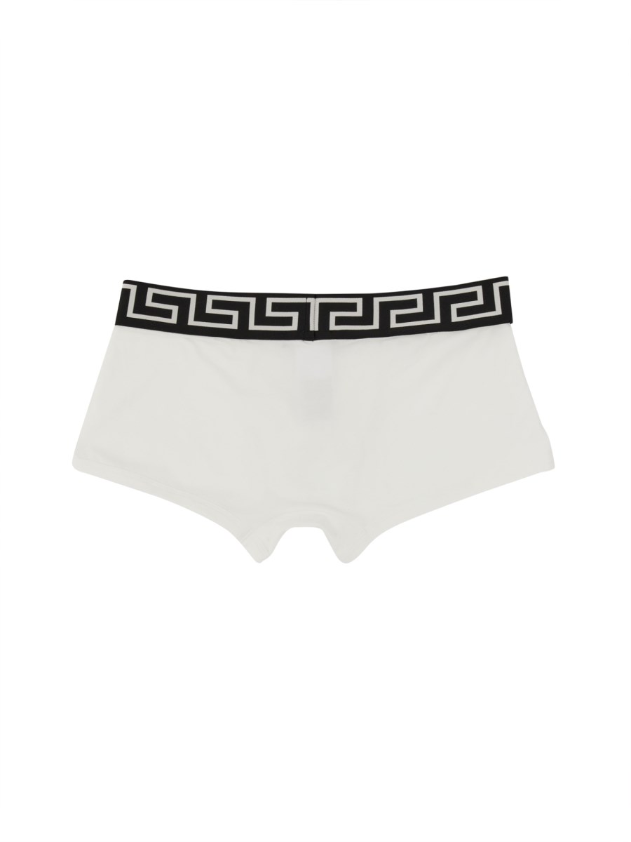 VERSACE - COTTON GREEK PATTERN BOXER SHORTS - Eleonora Bonucci