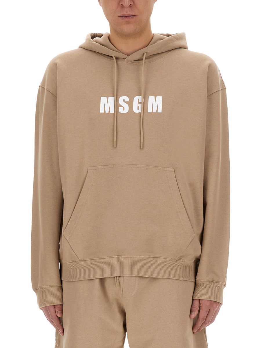 MSGM SWEATSHIRT WITH LOGO Eleonora Bonucci