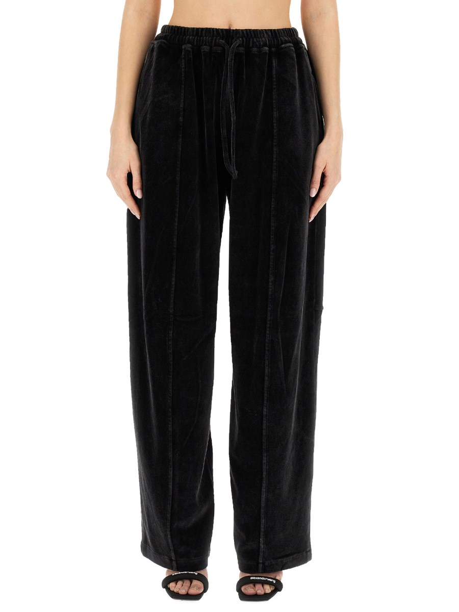 ALEXANDERWANG.T PANTALONE JOGGING IN VELOUR