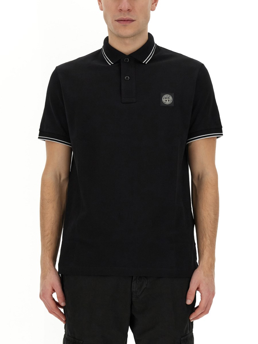 Stone island pique polo cheap shirt