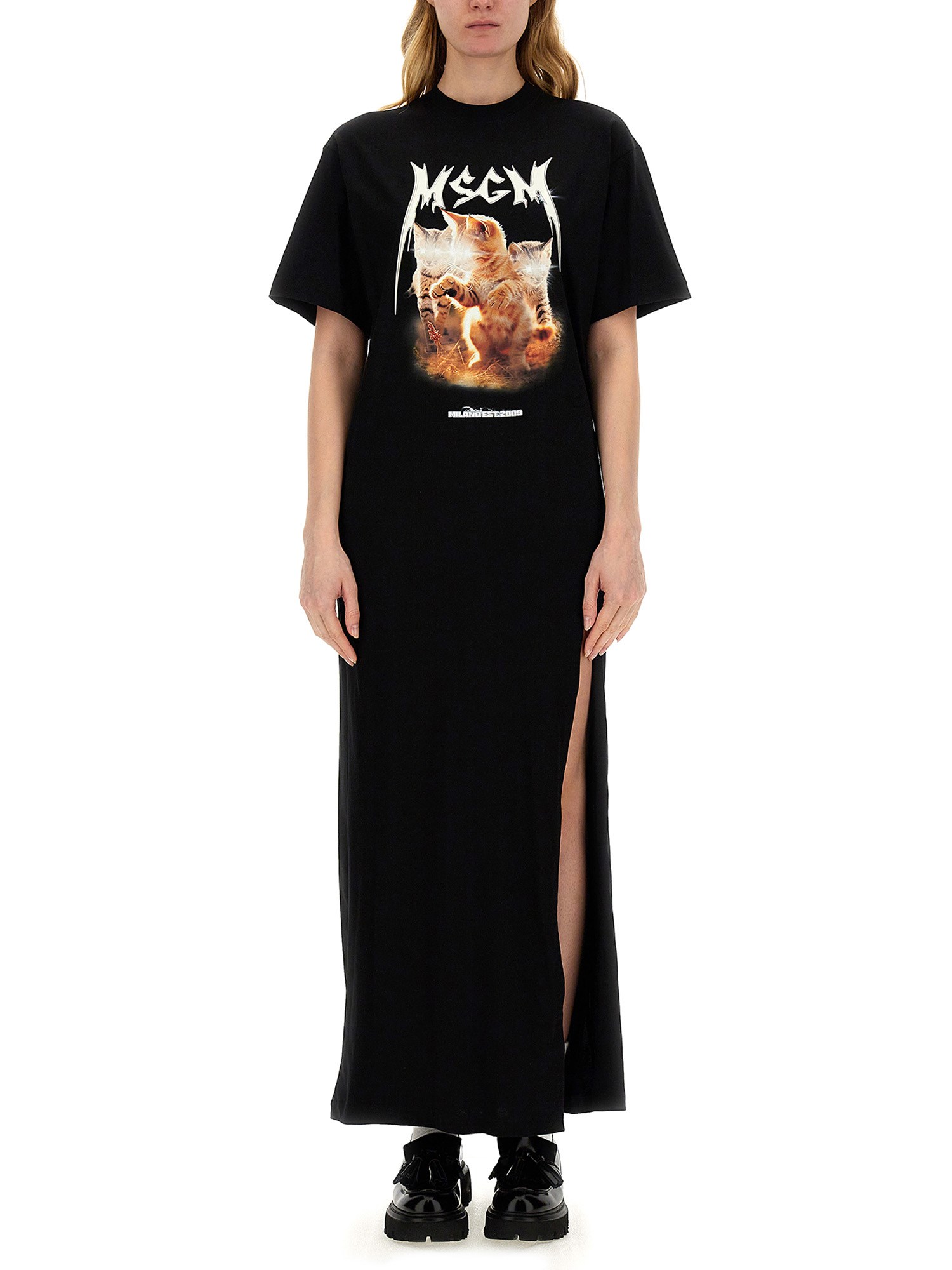 msgm dress with print