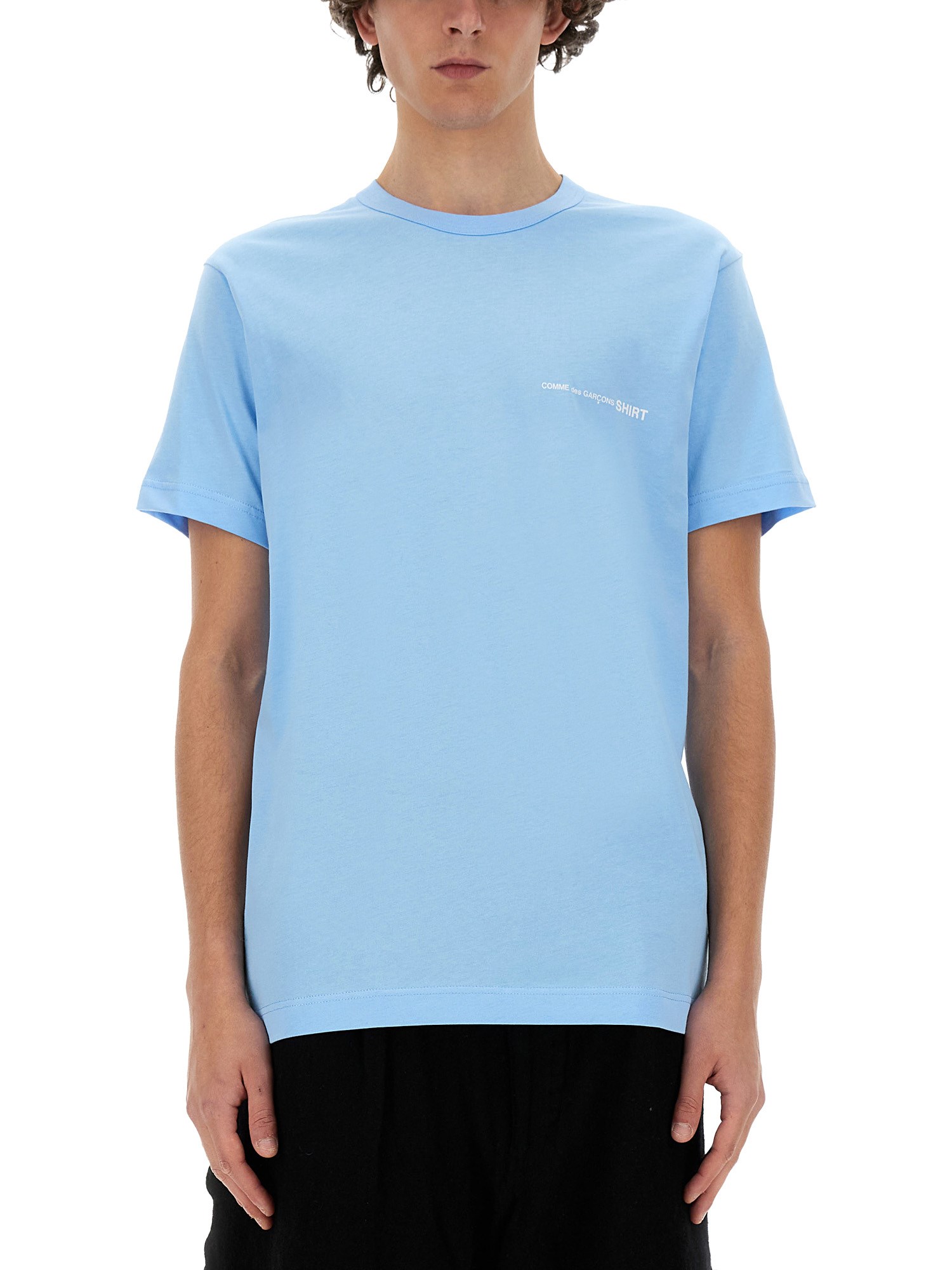 Shop Comme Des Garçons Shirt Jersey T-shirt In Blue