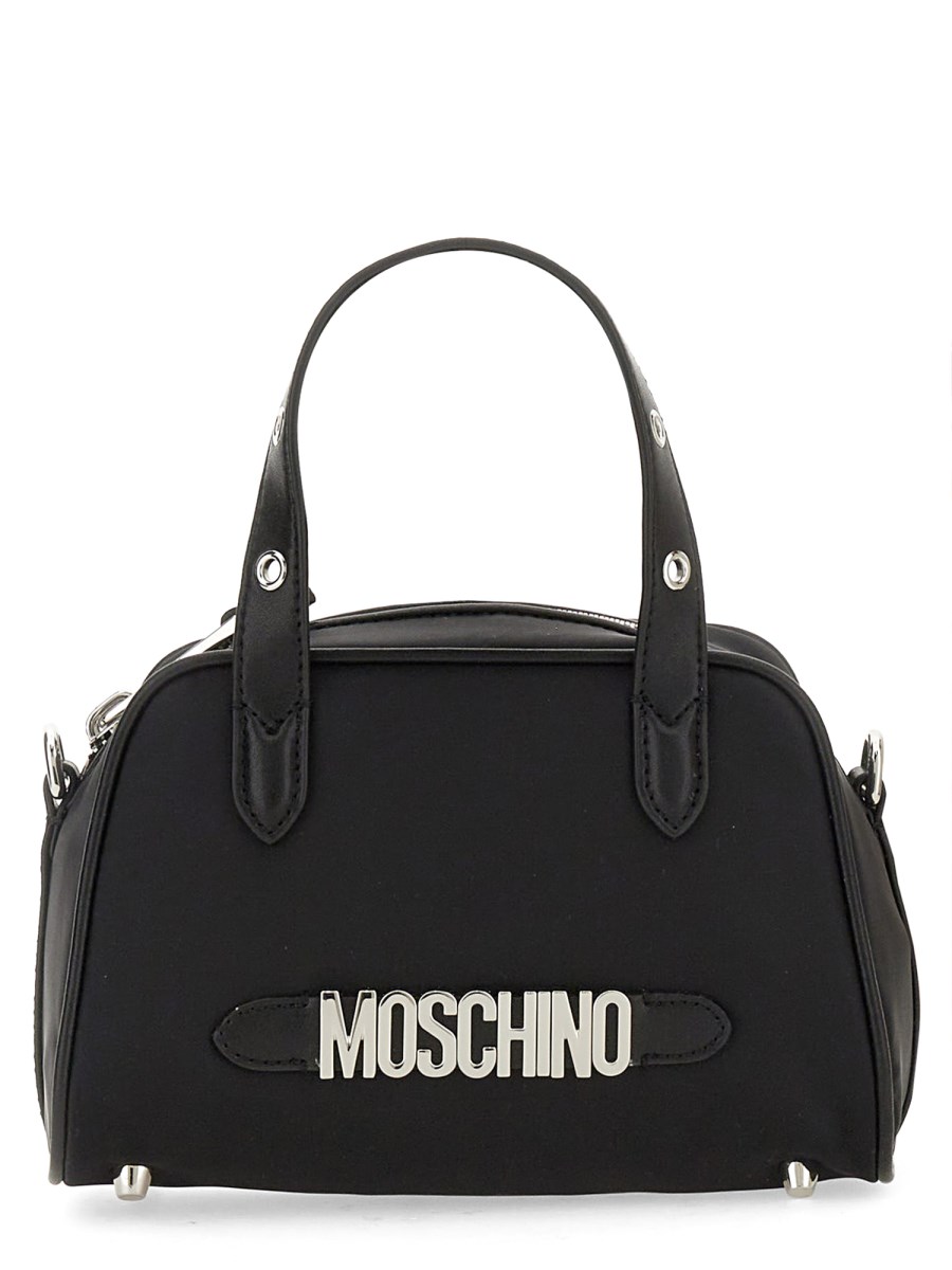 MOSCHINO NYLON BAG WITH LETTERING LOGO Eleonora Bonucci