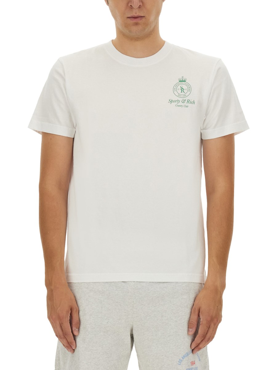 SPORTY&RICH T-SHIRT CON LOGO