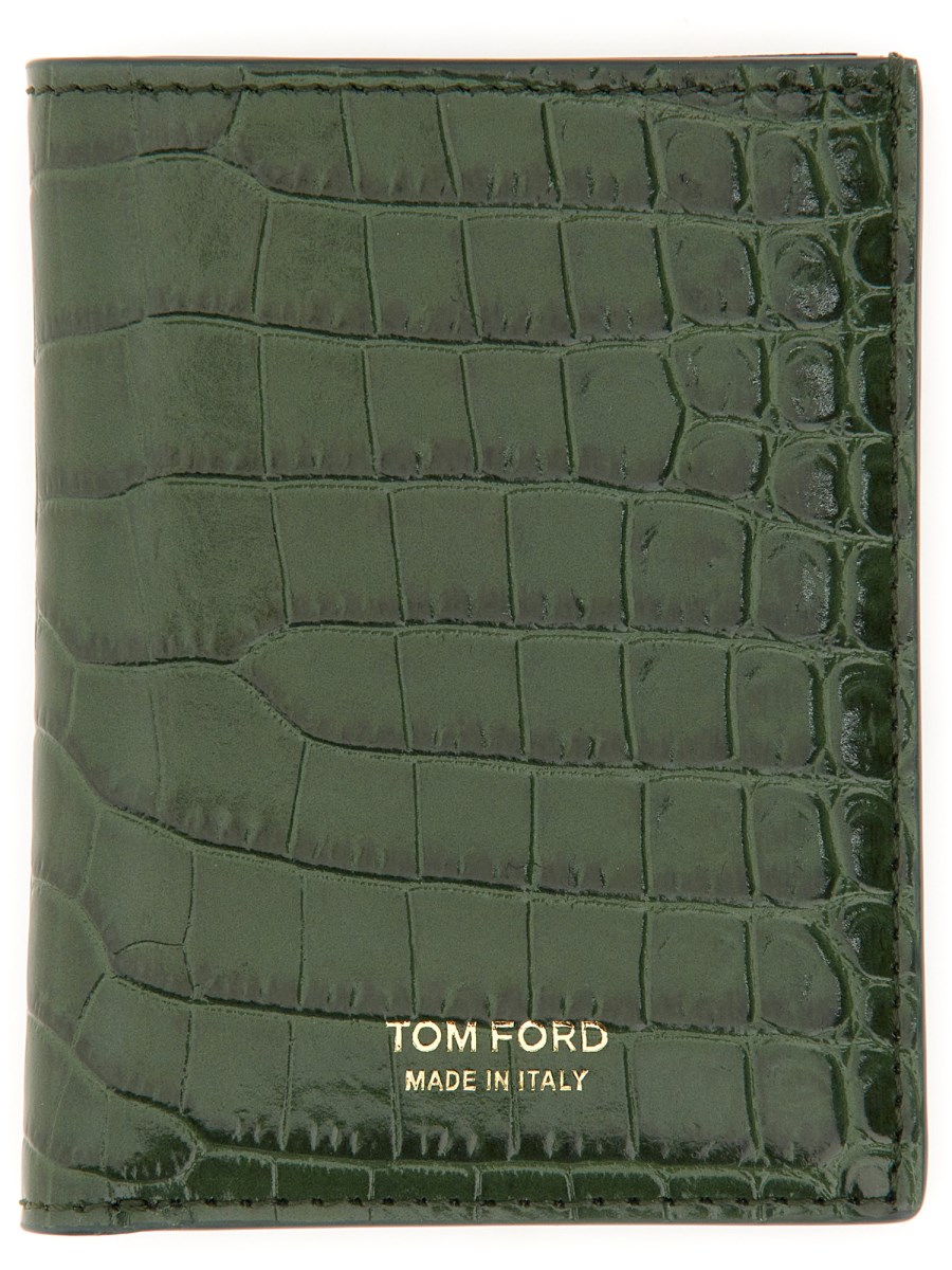 TOM FORD PORTAFOGLIO IN PELLE CON STAMPA COCCO CON LOGO Eleonora Bonucci