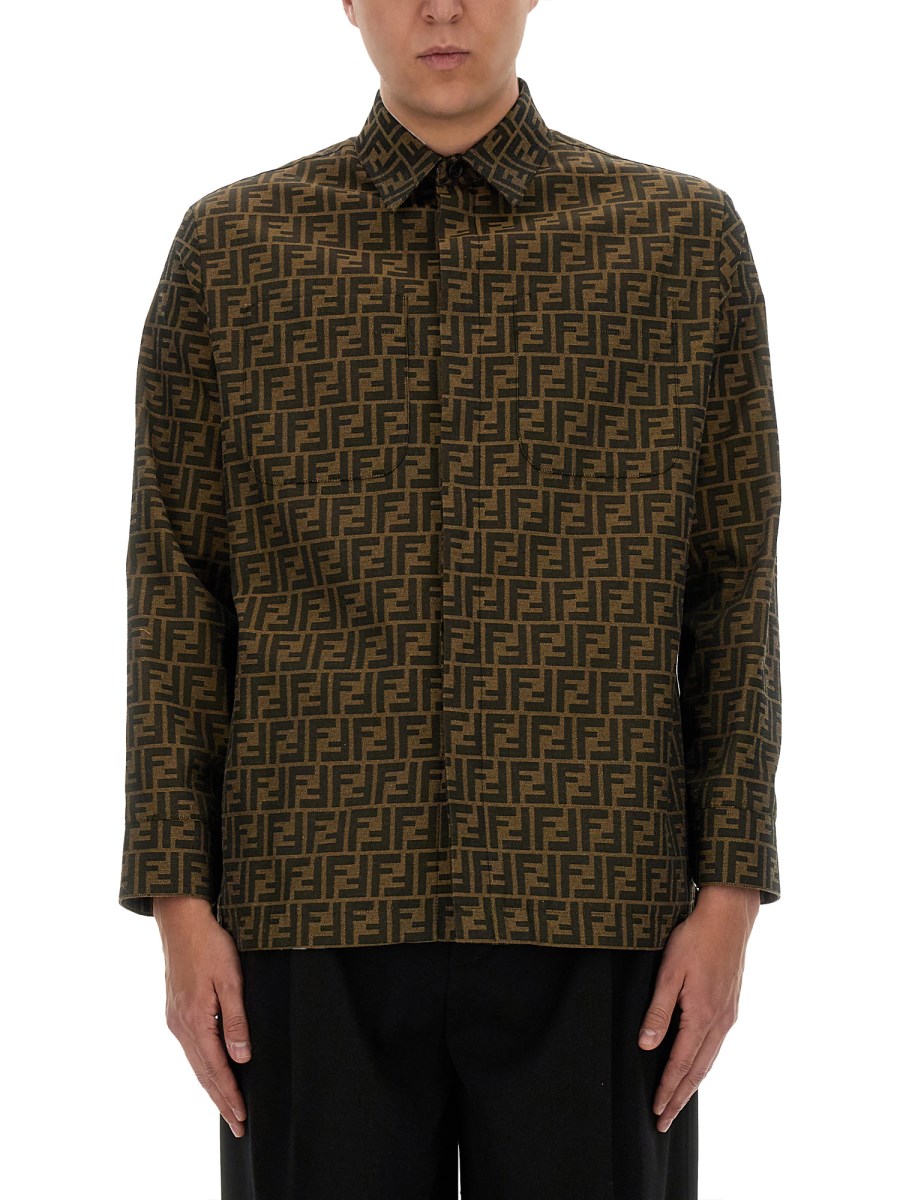ブルゾン Fendi Ff Cotton And Linen Jacket FW1393AUVIF0PTH_01?wid=2000&