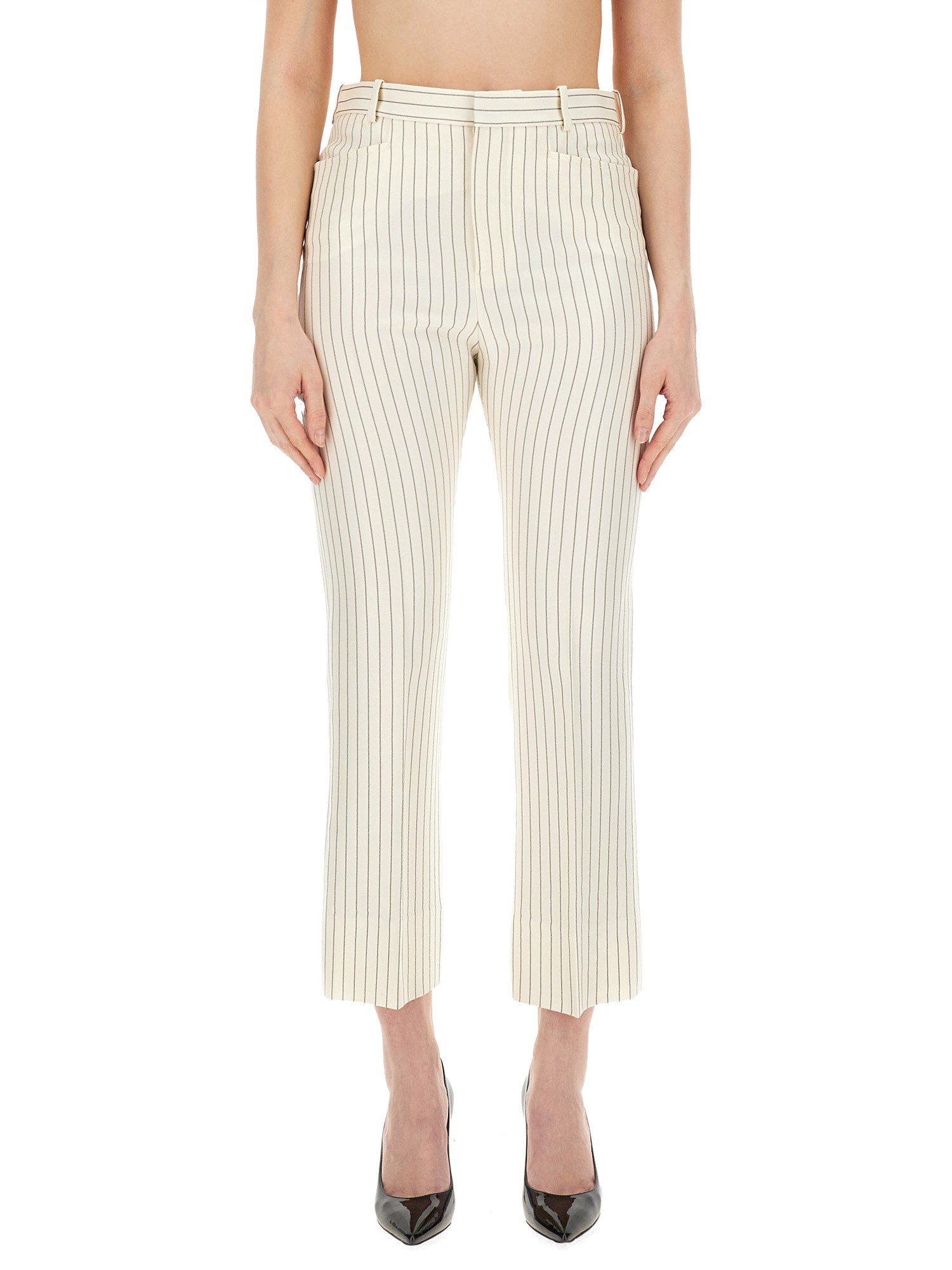 Tom Ford Pinstripe Pants In Powder