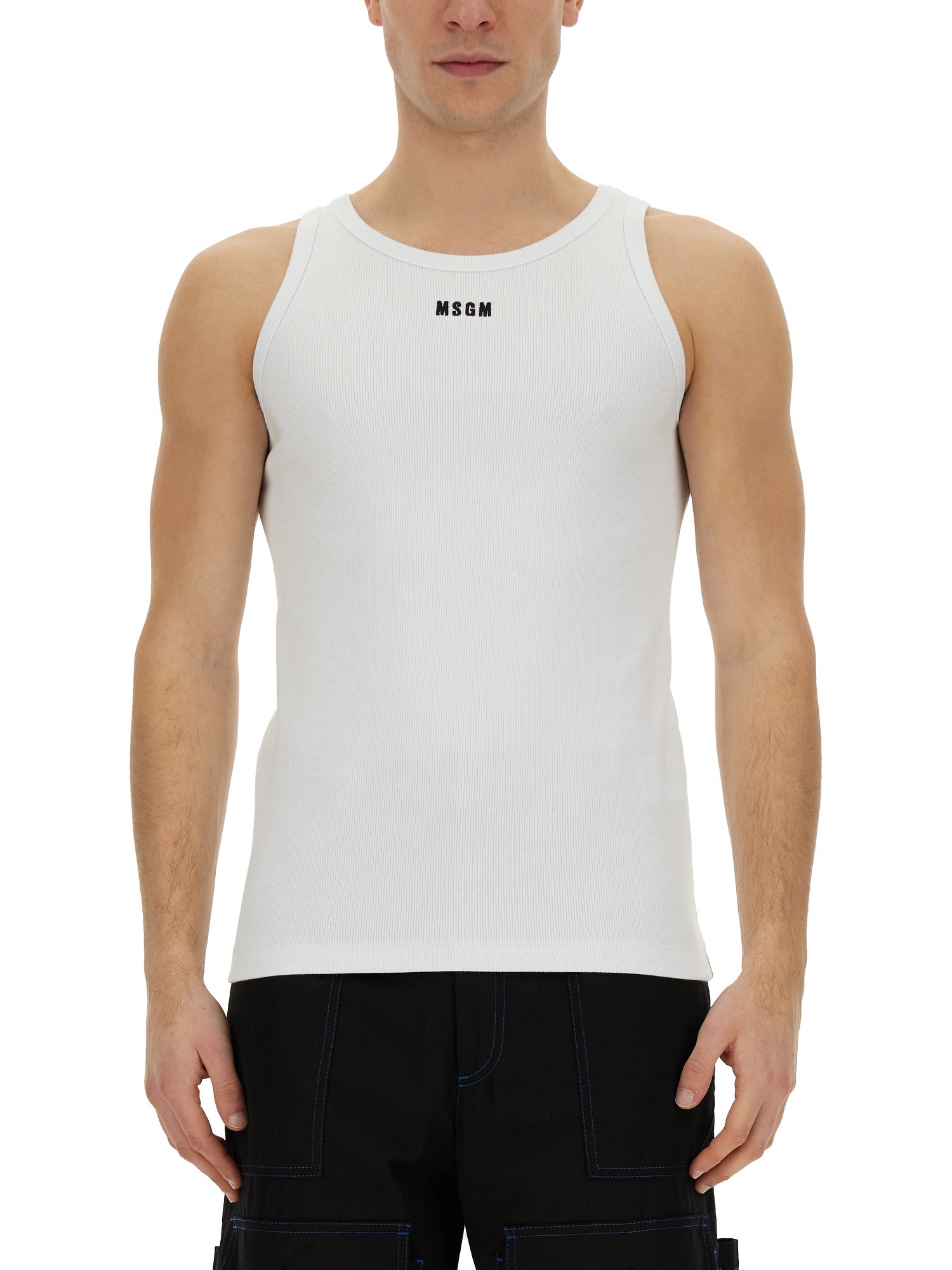 msgm tank top with logo