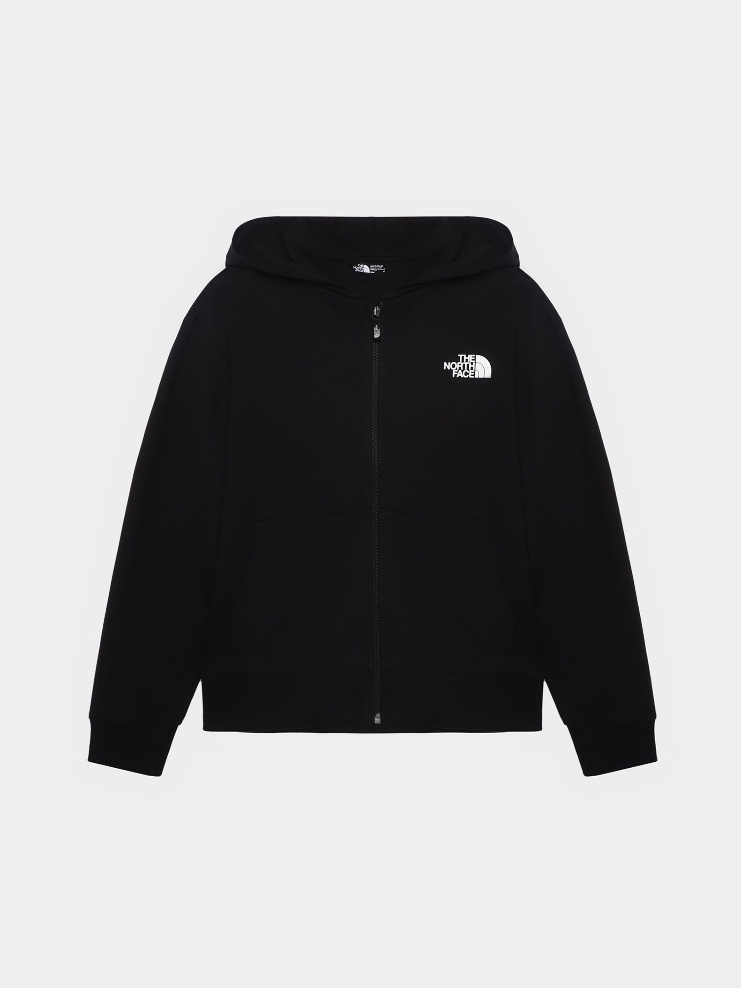 the north face g fz oversize light hoodie tnf black
