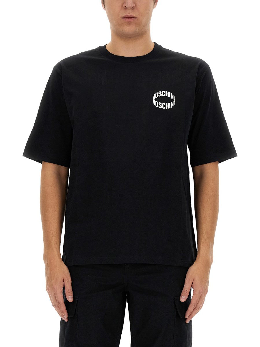 MOSCHINO T-SHIRT IN COTONE CON LOGO