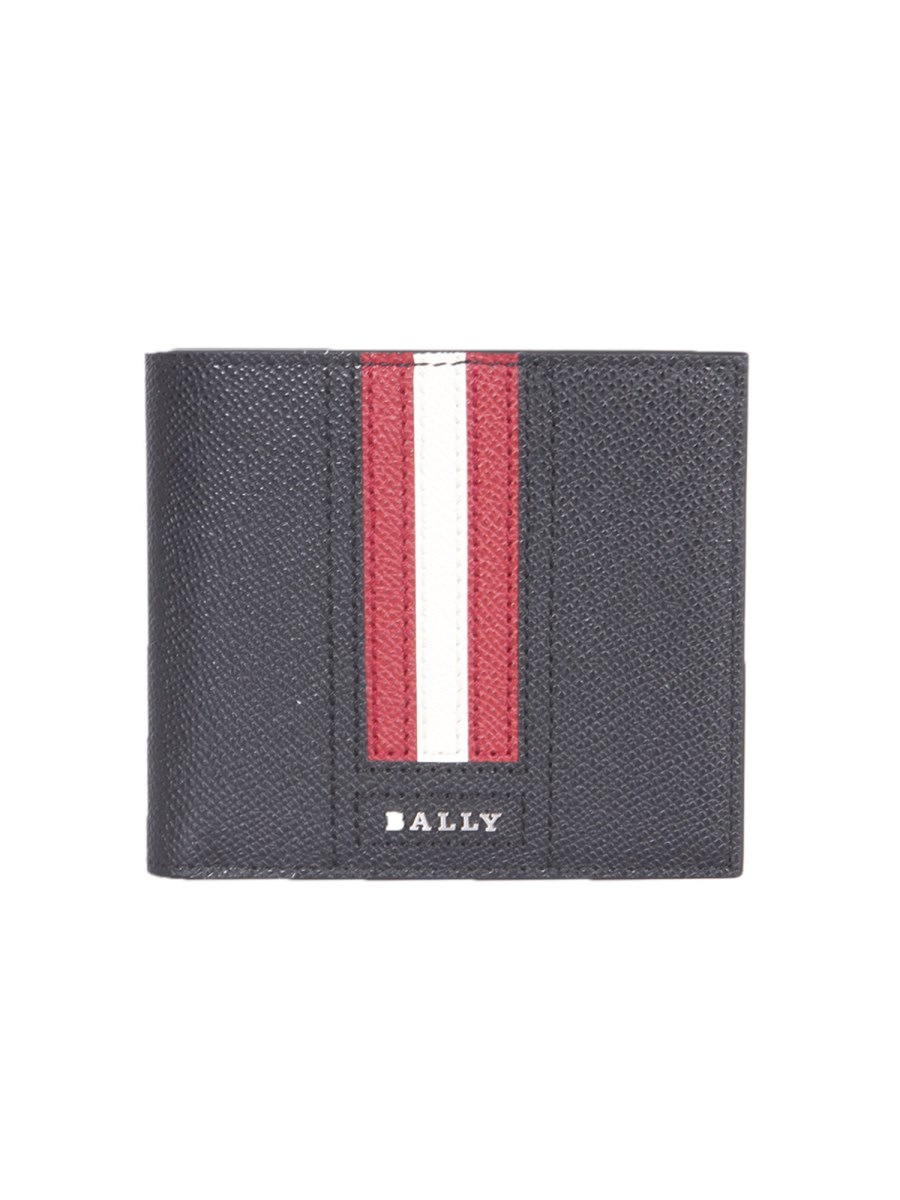 BALLY PORTAFOGLIO "TRASAI" IN PELLE CON BANDA LOGO