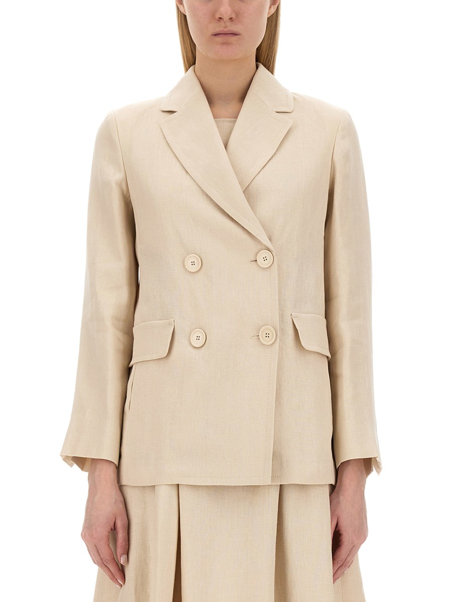 Max mara linen jacket hotsell