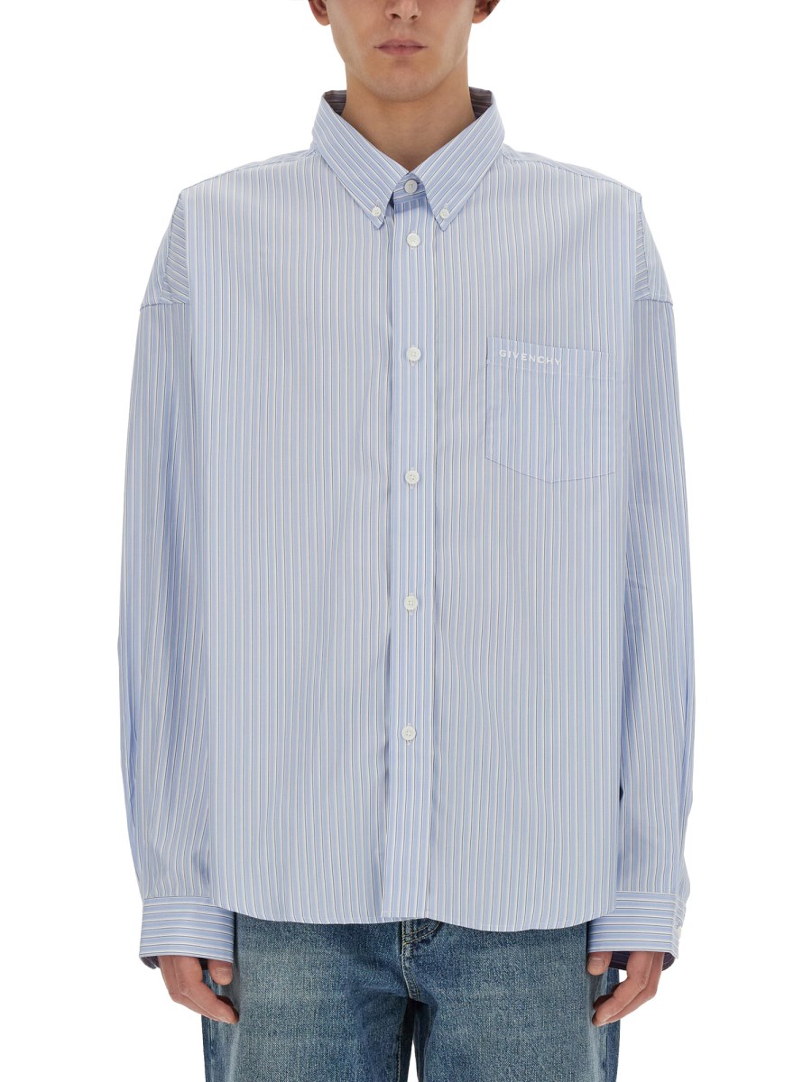 GIVENCHY CAMICIA IN POPELINE DI COTONE CON TASCA