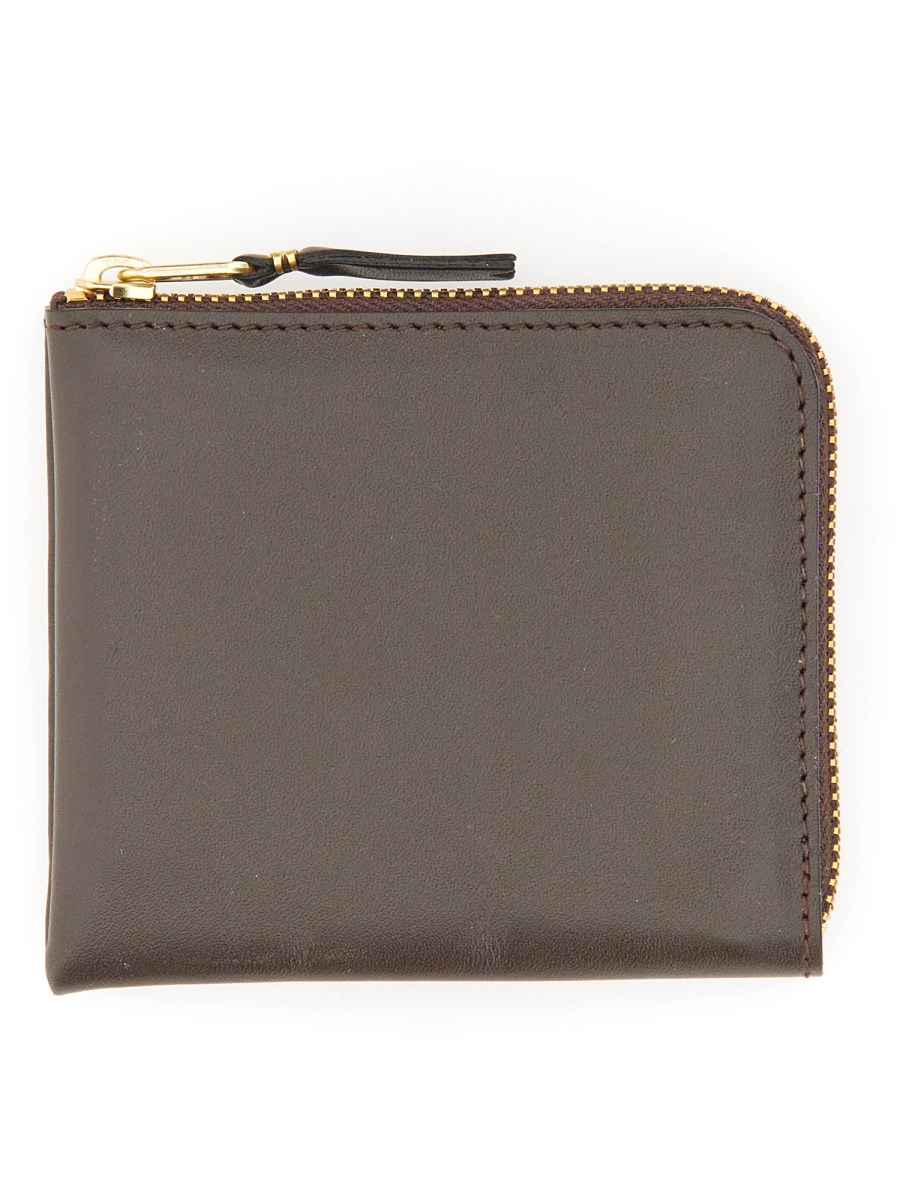 COMME DES GARCONS WALLET PORTAFOGLIO IN PELLE CON ZIP