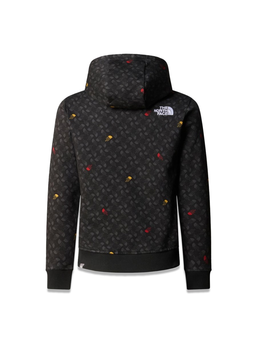 b drew peak light p/o hoodie print tnf black tnf shadow to