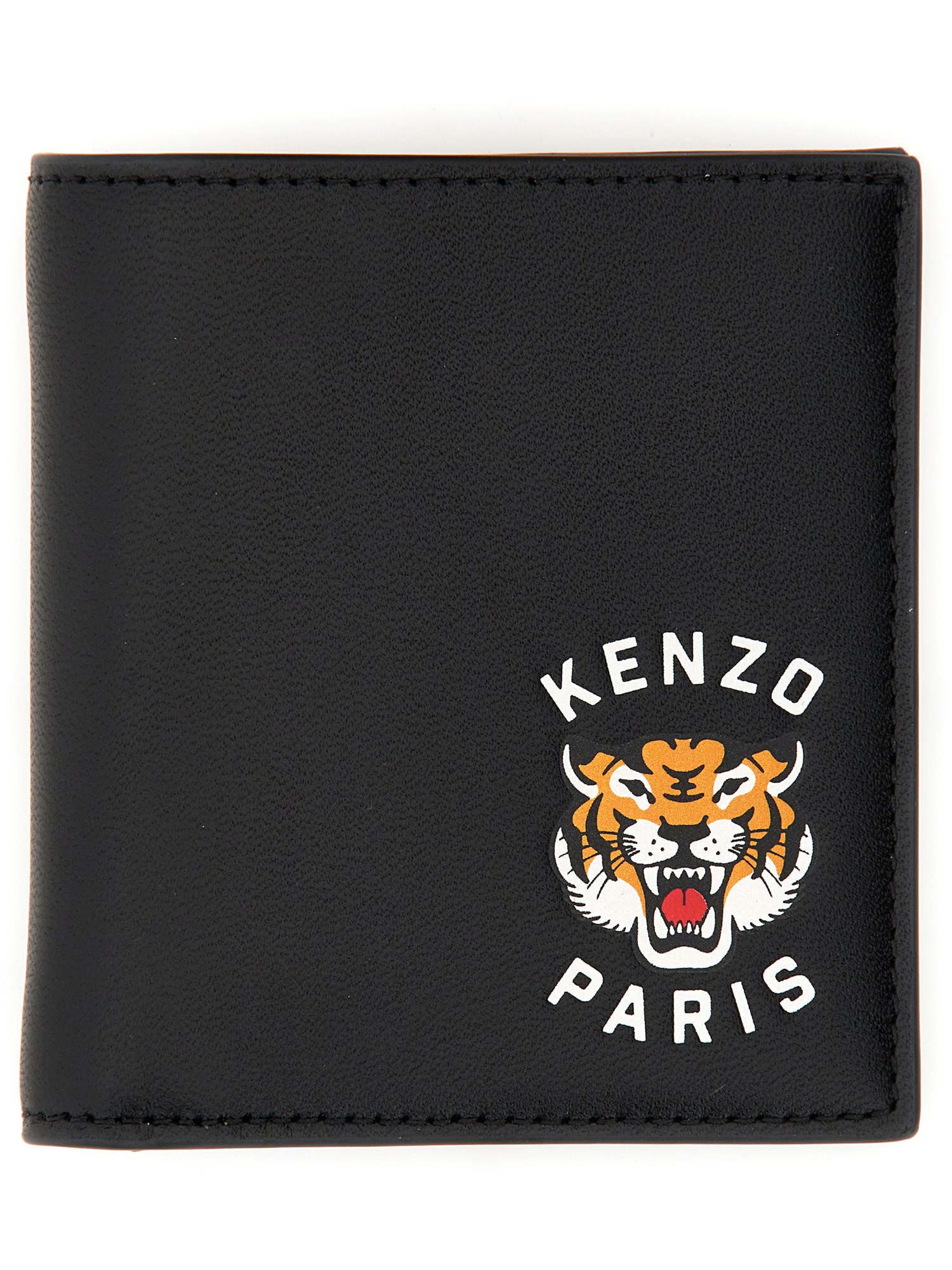 kenzo mini folding wallet with varsity logo