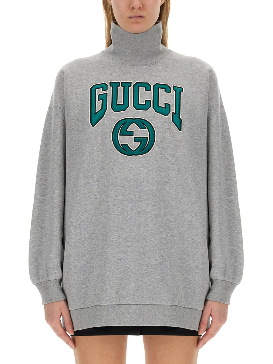 Oversize sweatshirt 2024 with gucci logo