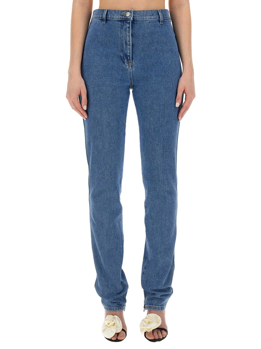 MAGDA BUTRYM JEANS SLIM FIT IN DENIM DI COTONE