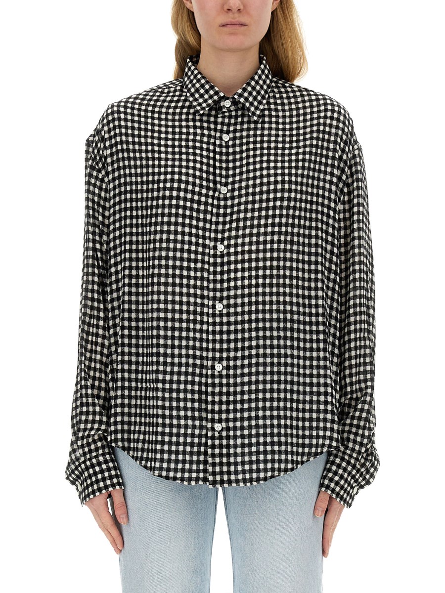 AMI PARIS CAMICIA BOXY FIT IN VISCOSA