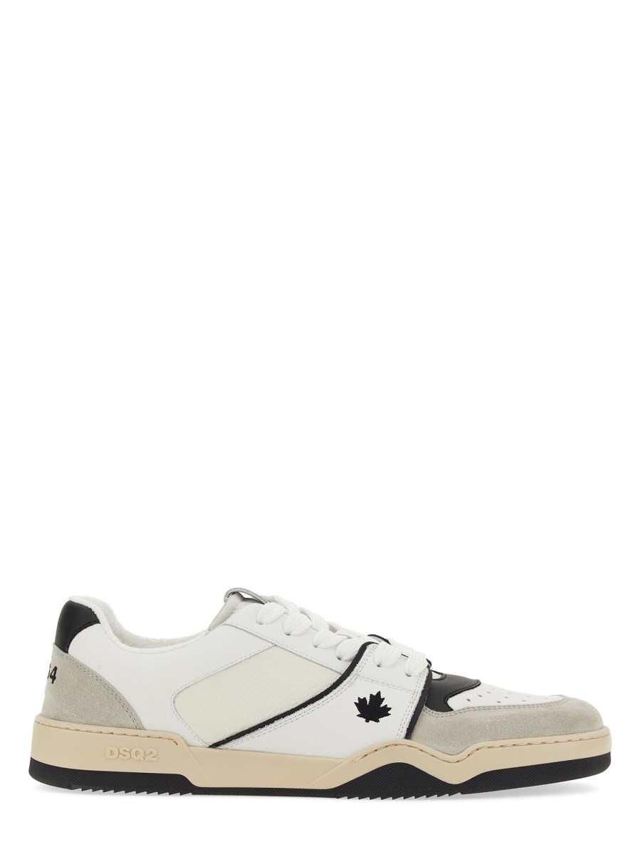 DSQUARED SNEAKER IN PELLE CON LOGO