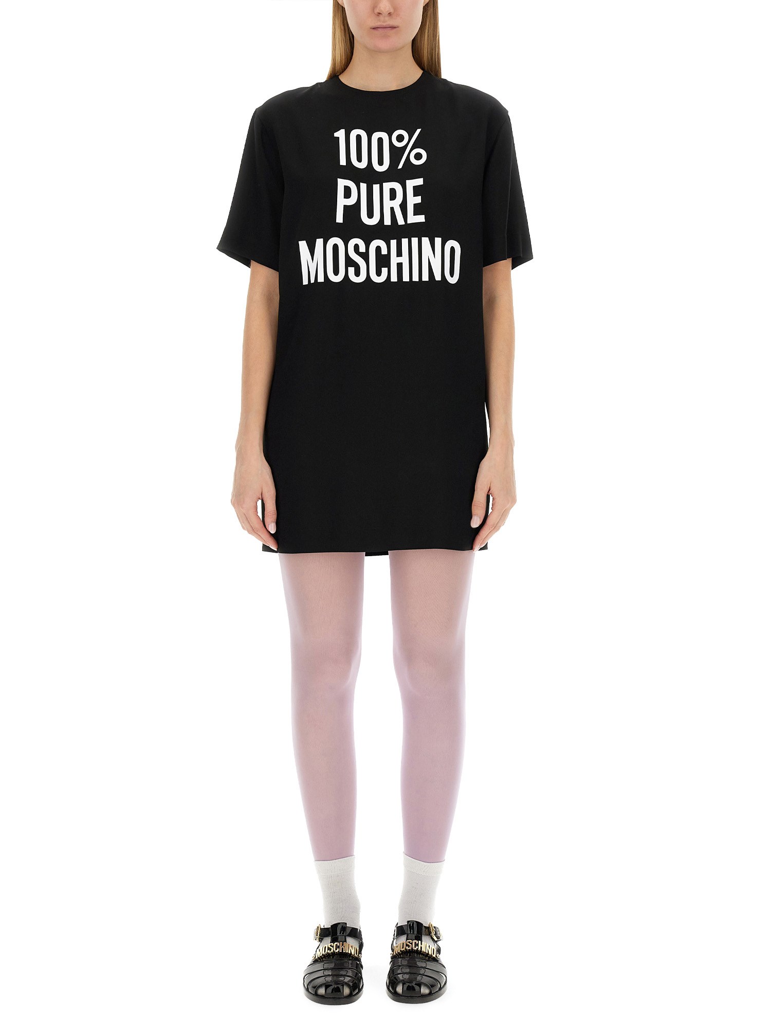 moschino dress with logo