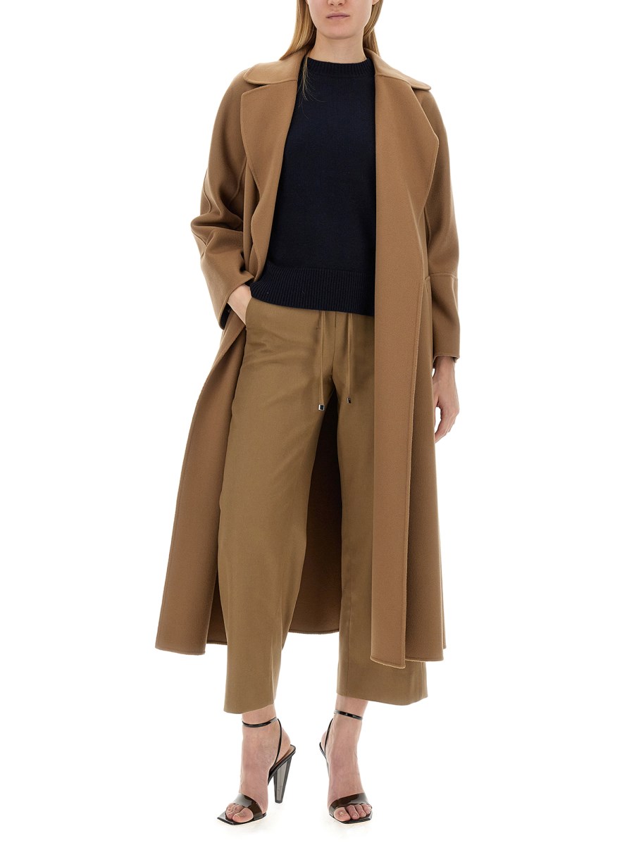 S MAX MARA - WOOL ROBE ELISA COAT - Eleonora Bonucci