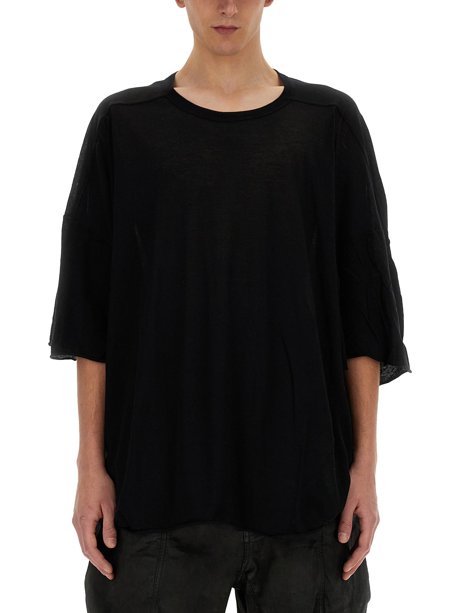 Shop Rick Owens T-shirt Tommy In Black