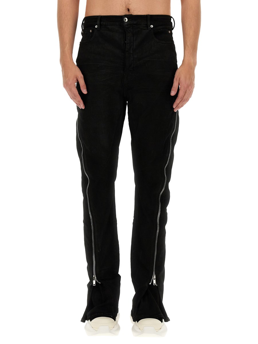 大人気! RICK OWENS DRKSHDW ストレッチ ジップアップ パンツ DRKSHDW by Rick Owens リックオウエンス 23AW BOLAN BANANA