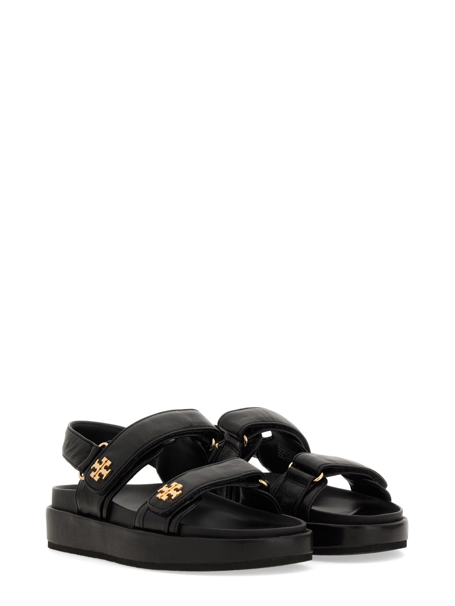 【送料&関税込】Tory Burch Sandalo kira Kira leather platform sandals in black - Tory Burch | Mytheresa