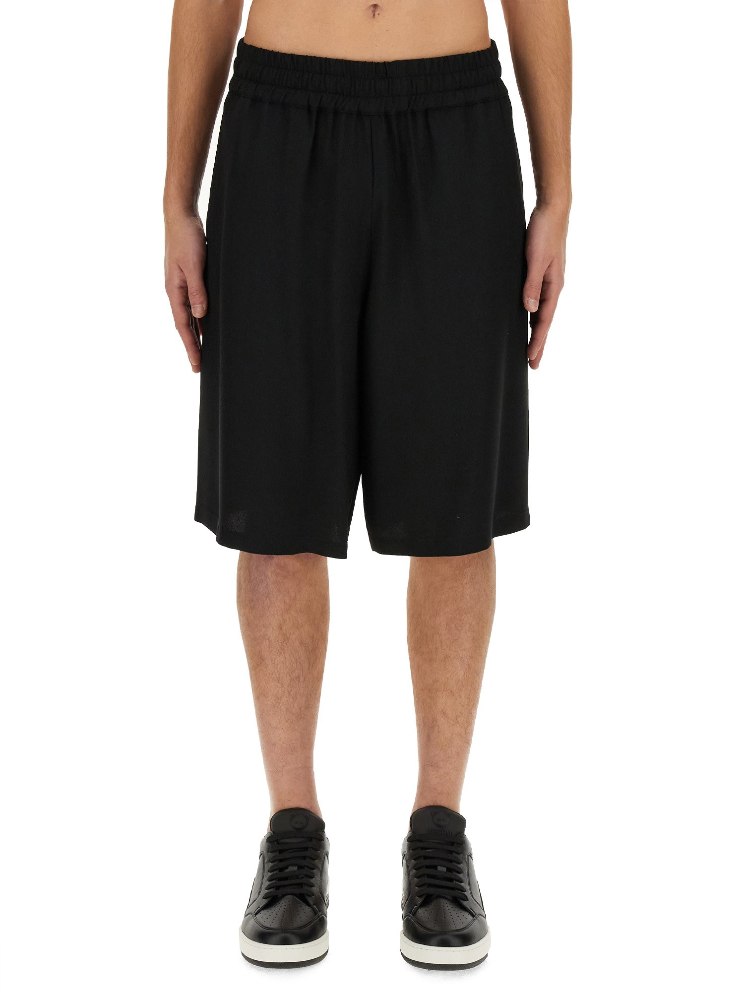 moschino bermuda with logo