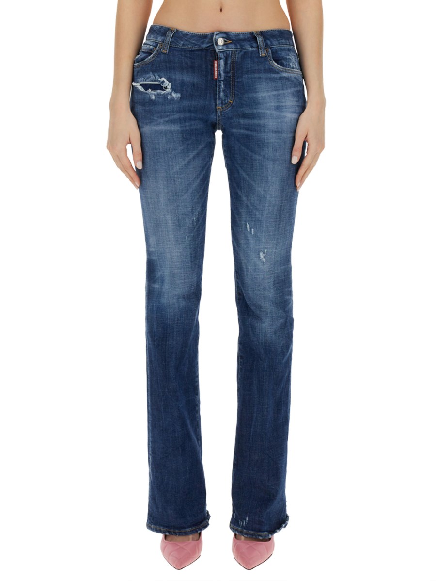 DSQUARED JEANS FLARE IN DENIM