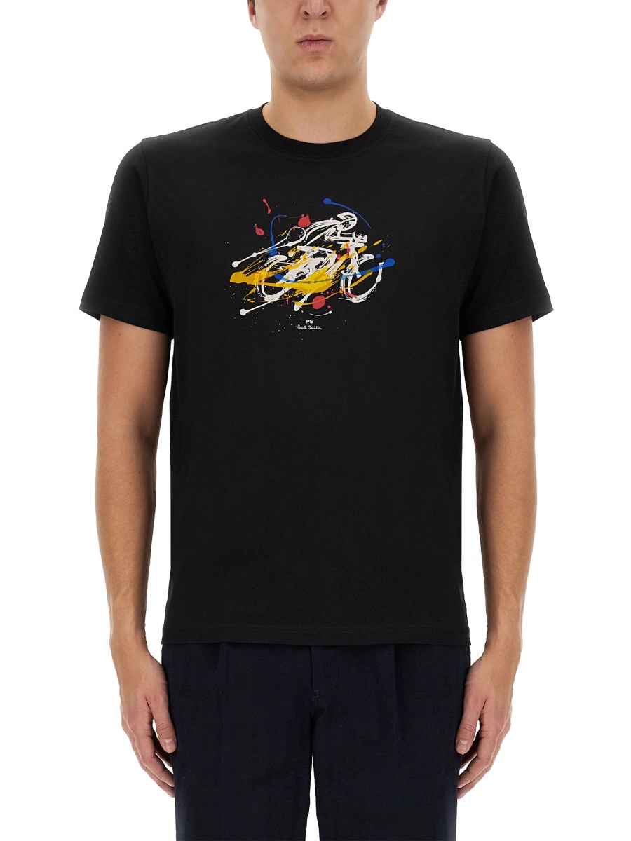 T-SHIRT CON STAMPA CYCLIST