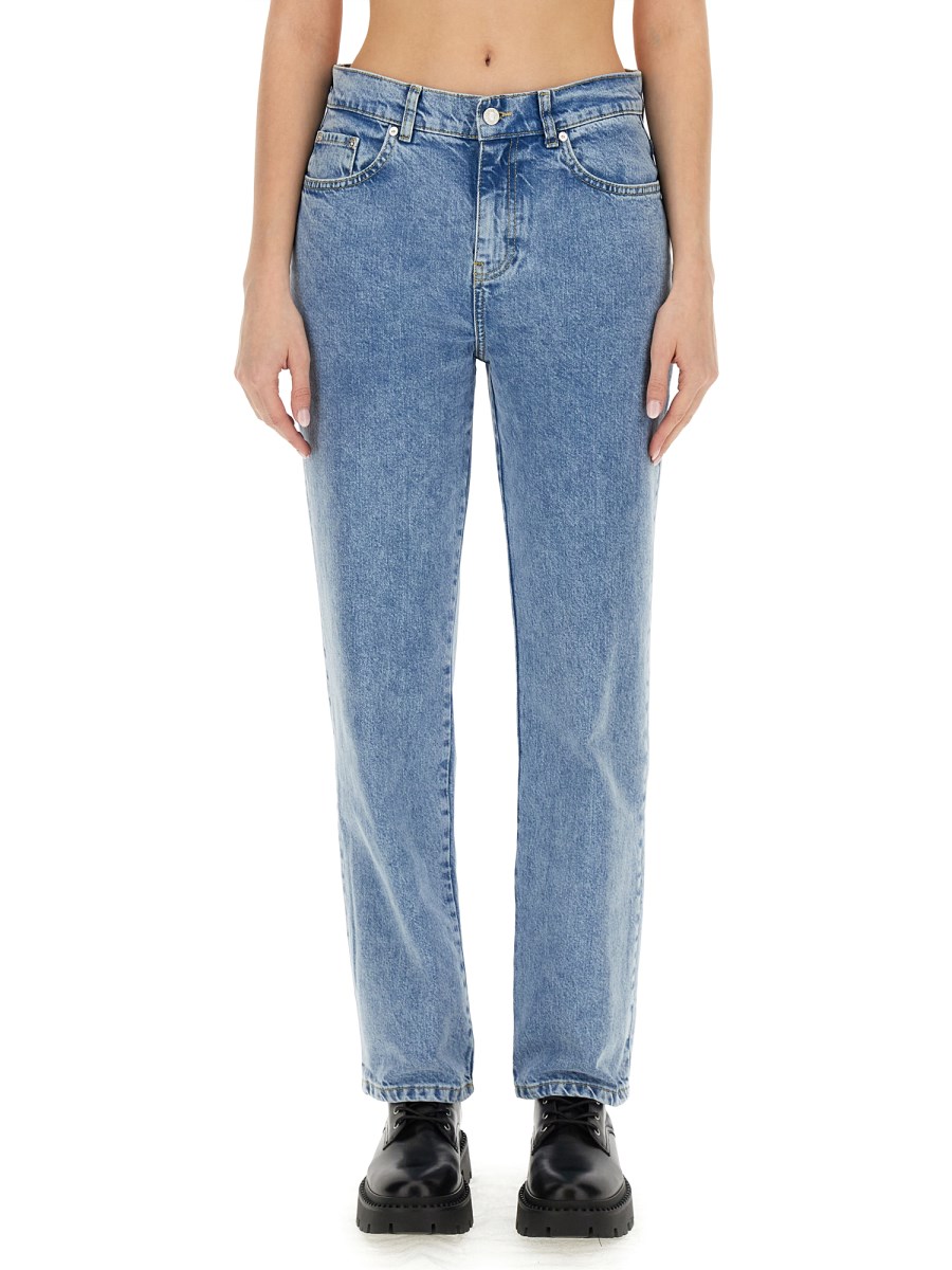 MOSCHINO JEANS PANTALONE BOYFRIEND IN DENIM RICICLATO