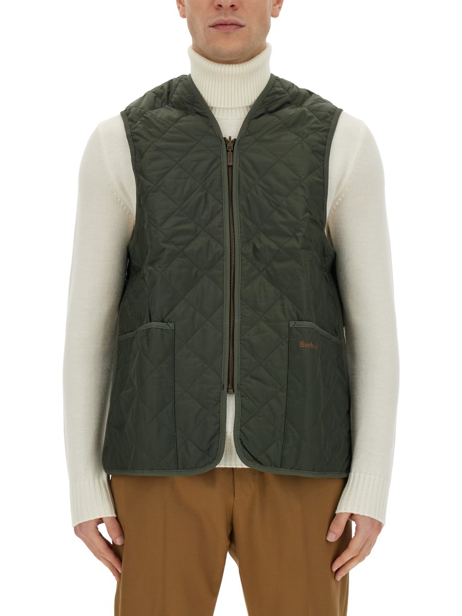 BARBOUR GILET TRAPUNTATO CON ZIP